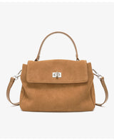 2026 NEW Autumn winter women's Natural Suede leather Crossbody Bag luxury designer Genuine Leather commuting messenger bag