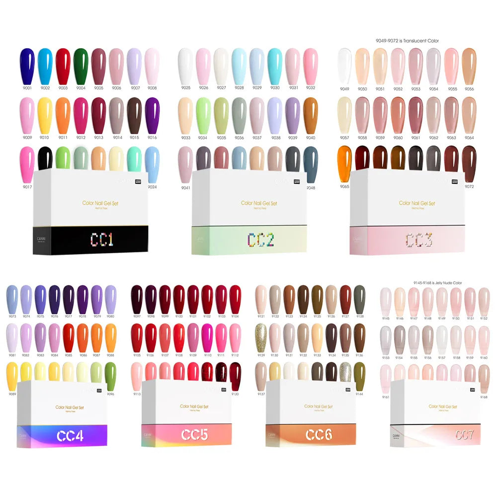 CANNI 30pcs Gel Polish Kit – HEMA & TPO Free CC Collection