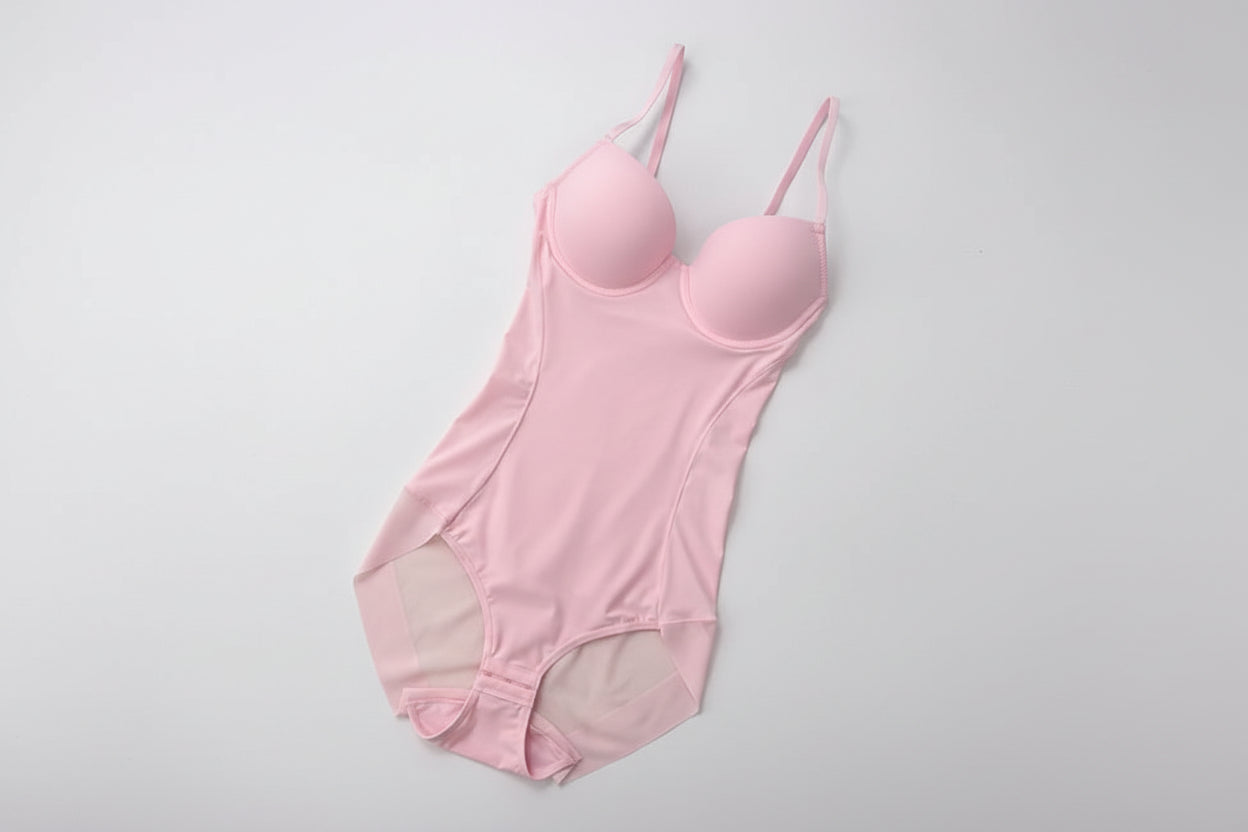 Underwire White Bodysuit Shaper – Silky Stretch Medium Control Shapewear