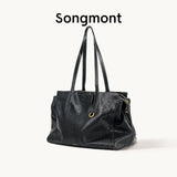 Songmont Travel Bag Vegetable Tanned Cowhide Tote Shoulder Handbag