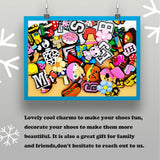 Random 10--200Pcs Non-Repeat Shoe Charms for Sandals, Beach Bags, PVC DIY Shoe Decorations Accessories Charms Premium Quality