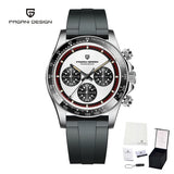 2026 PAGANI DESIGN New Men Quartz Wristwatch Fashion Ceramic Bezel Chronograph Stopwatch Waterproof 100m Stainless Watch for Men