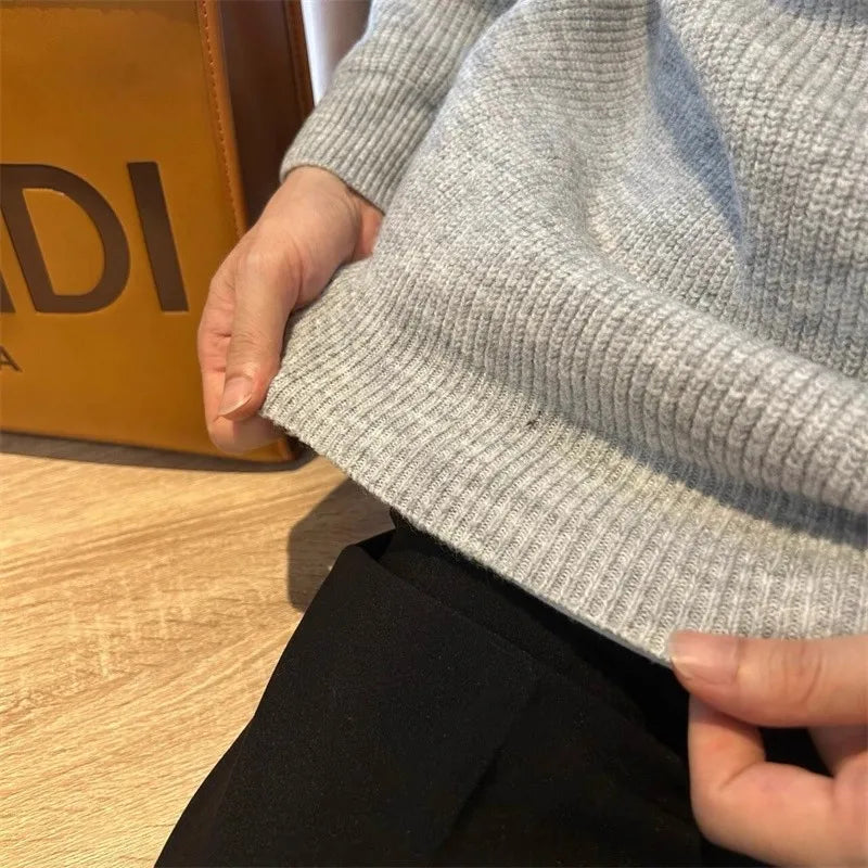 Men's Knit Polo Sweater – Long Sleeve Pullover