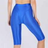 Women's Sheer Stretch Knee-Length Shorts