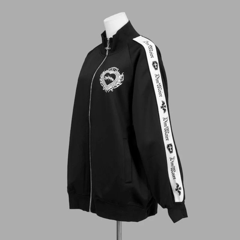 Japanese Punk Style Hoodies Coats Y2k Aesthetic Women Printing Oversized Jackets Gothic Csual Grunge Double Zippers Sweatshirts