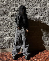Y2K Phantom Spider Patch Baggy Jeans