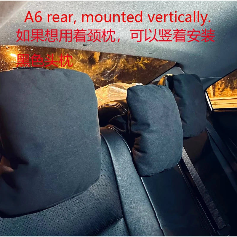 Car Seat Neck Top Quality Support Pillow Soft Headrest With Adjustable Strap from A6 A7 Q7 Q5L for A3 A4 A5 A6 A7 A8 B6 B7
