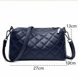 Designer 3 Layers Women's Handbag Cow Leather Female Tote Sac Luxury Soft Solid Genuine Leather Shoulder Crossbody Bag For Women