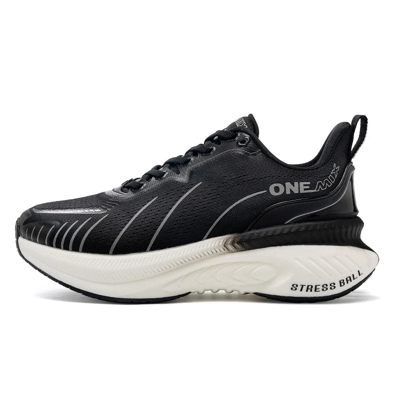 ONEMIX White Road Running Shoes for Men Air Cushion Outdoor Sport Shoes Male Trainers Summer Jogging Shoes Women Footwear