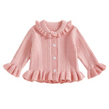 Classic Baby Girl V-Neck Knit Cardigan