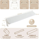 Bed Wedge Pillow-Adjustable 0-7" Gap Filler for Headboard & Mattress/Wall, Backrest, Bed Pillows for Snoring, Spinal Alignment