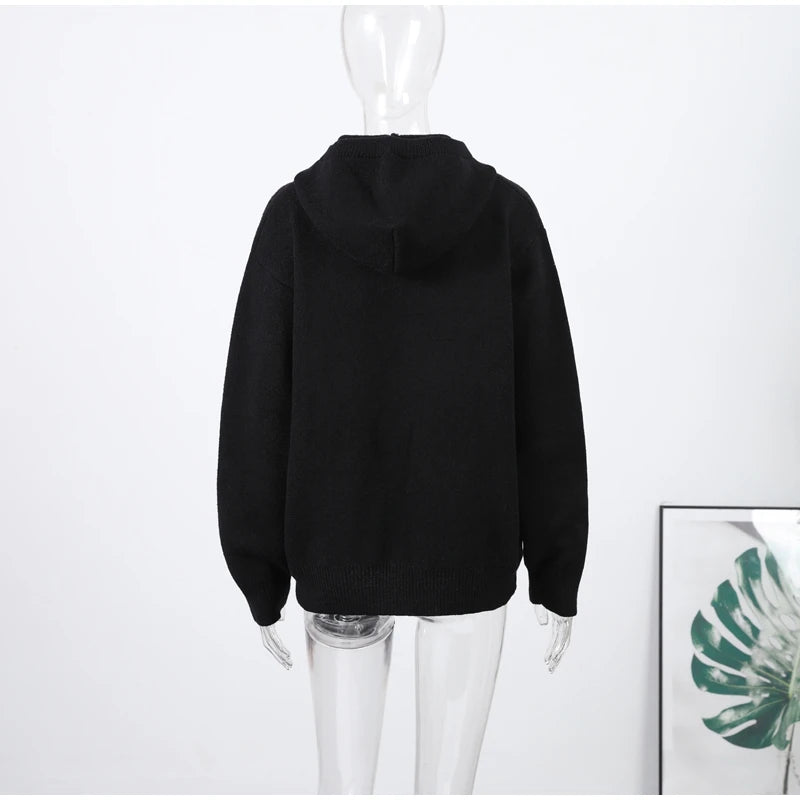 Women's Relaxed Hooded Pullover Sweater
