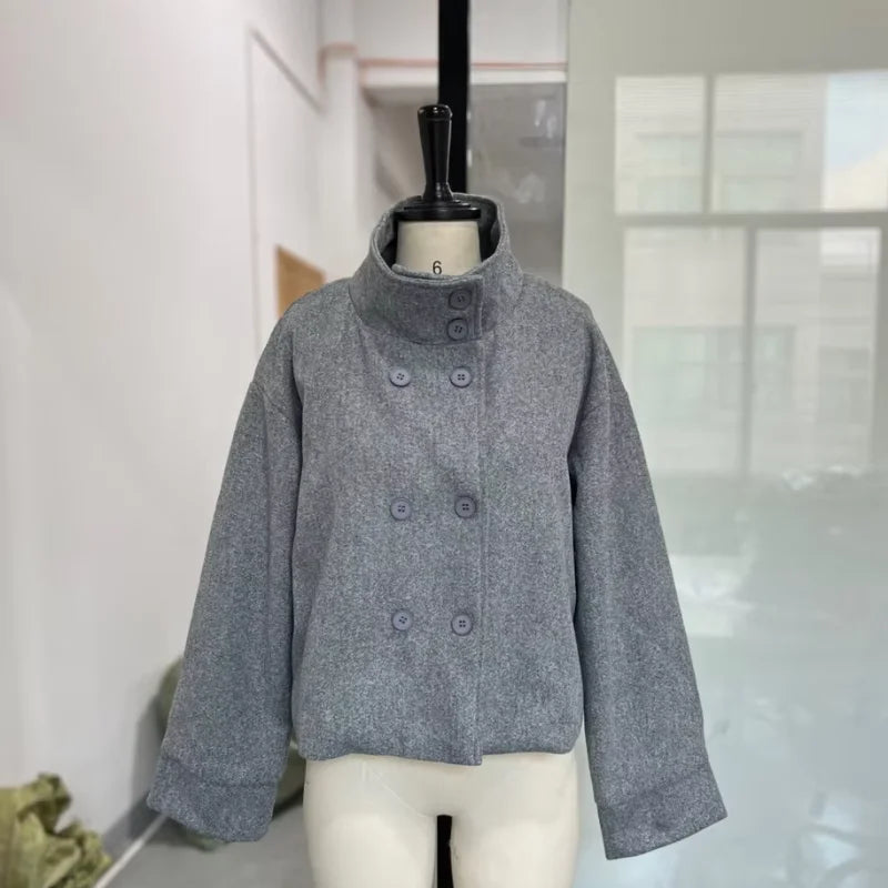 Women's Stand Collar Zip Jacket – Autumn/Winter