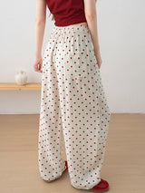 Women's Linen Blend Wide-Leg Pants