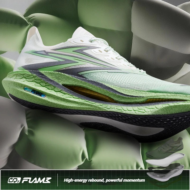 361 Degrees Flame 4.5 Men's Running Shoes Carbon Plate Breathable Stable Rebound Grippy Durable Cushion Male Sneakers 672532221