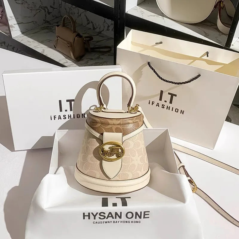 Carriage Emblem Crossbody Box Bag