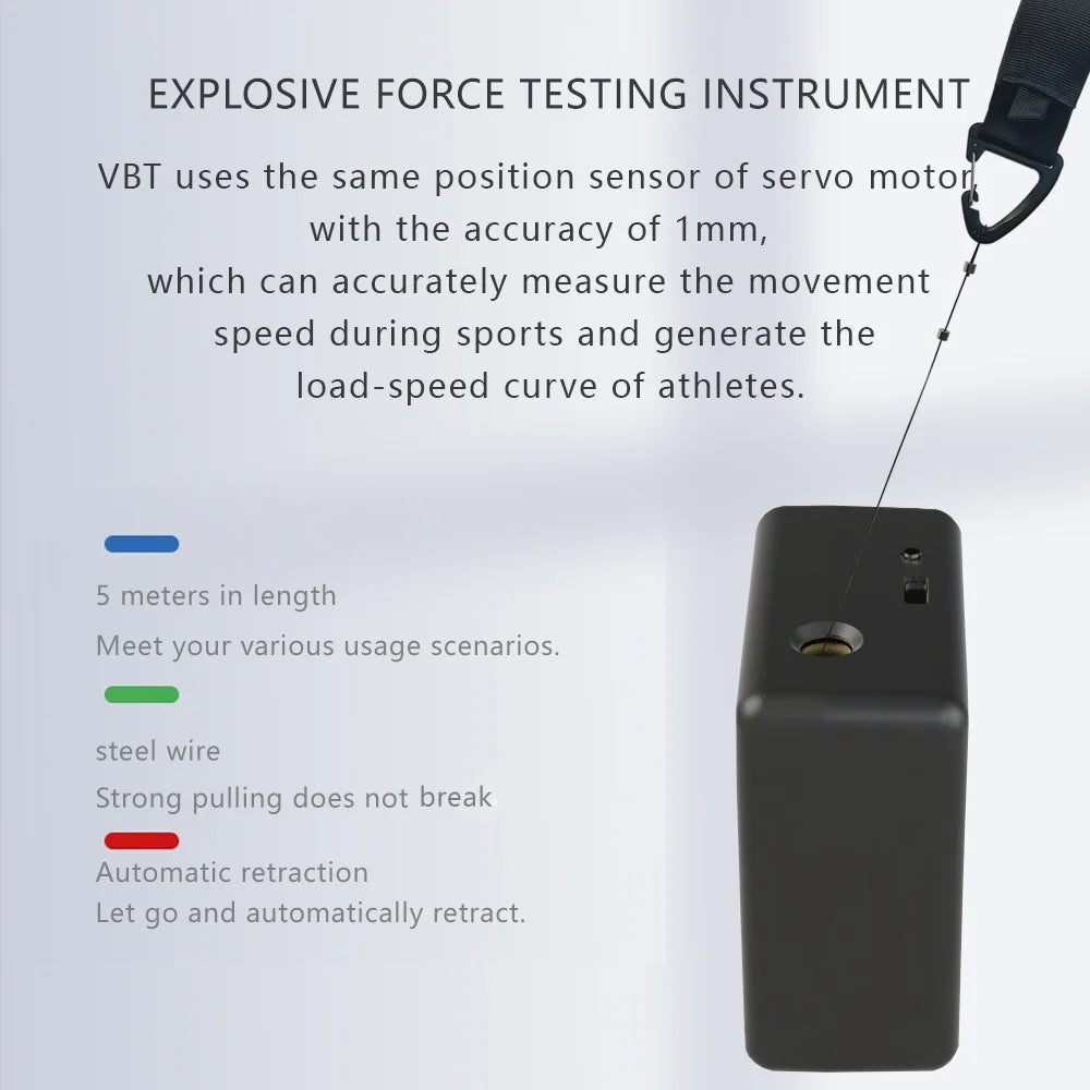 【Queling】 VBT Cube Linear Encoder Velocity Based Training VBT Sensor Rope Fitness Strength Training