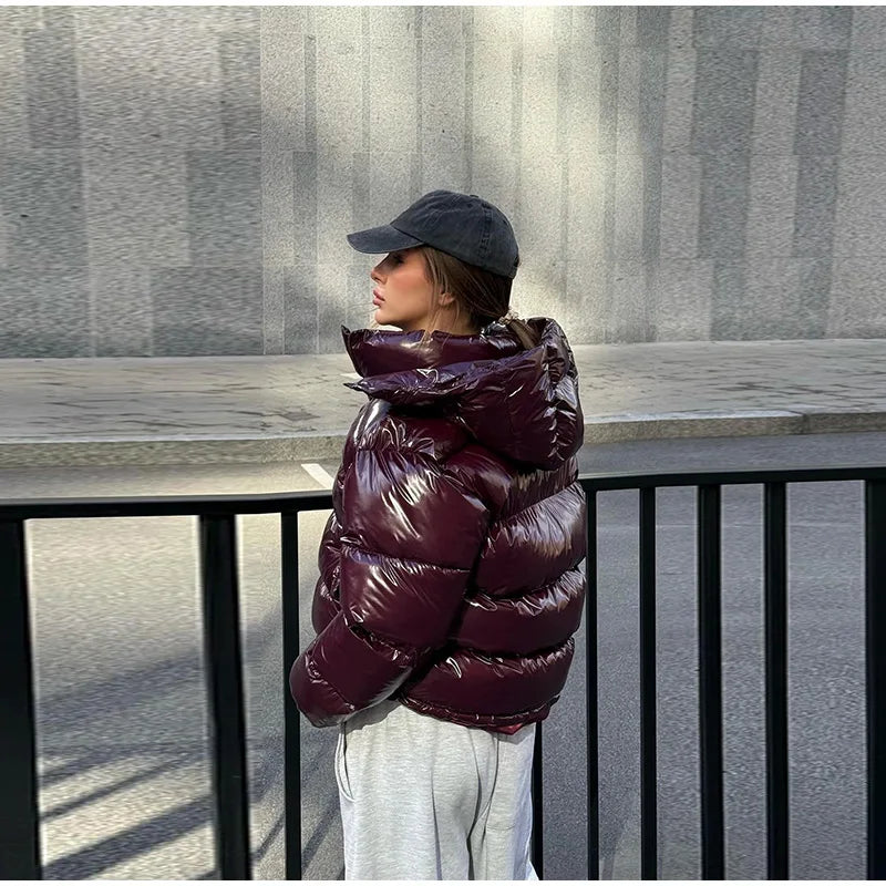 Women’s Hooded Puffy Cotton Jacket
