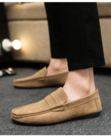 2026 Casual Men's Shoes Versatile Comfortable Work Shoes Driving Loafers Black, Grey, Khaki Three-Colour