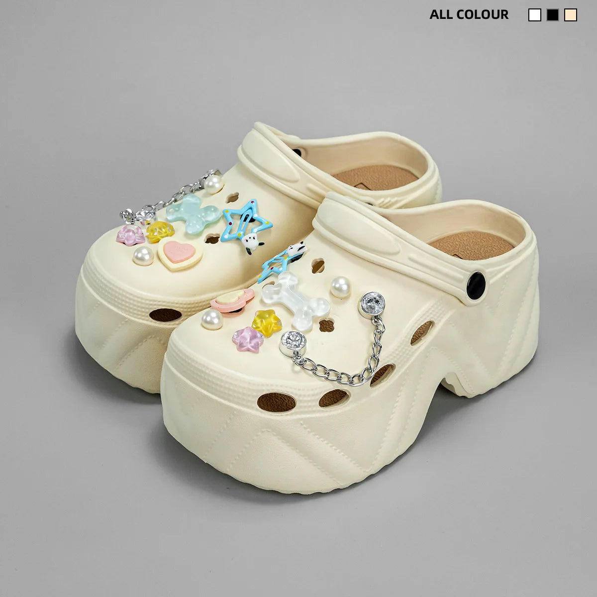 Women’s 9CM High-Platform Garden Clogs