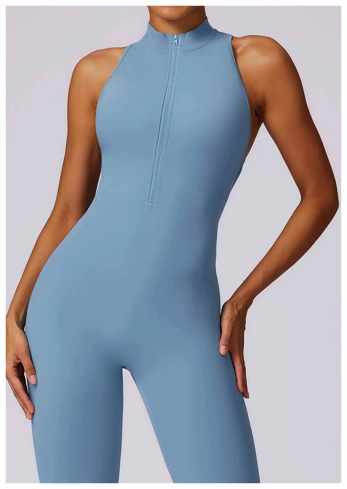 V-Back Athletic Yoga Jumpsuit