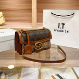 Color-Contrast Designer Crossbody Bag