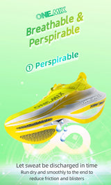 ONEMIX Original Carbon Fiber Running Racing Shoes Professional Marathon Ultra-light Rebound Damping Trail Sport Road Sneakers