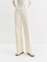 FSLE Straight High Waist Jeans for Women Winter Solid Simple All-match 2025 New Long and Short Versatile Pants Korean Style