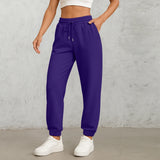 Women's High-Waist Drawstring Straight-Leg Pants