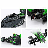Technicial 1:8 KICK SAUBER F 1 C44 Racing Car Building Blocks Sport Speed Vehicle Brick Model Kit Toy Adults Kid Gift 2553PCS