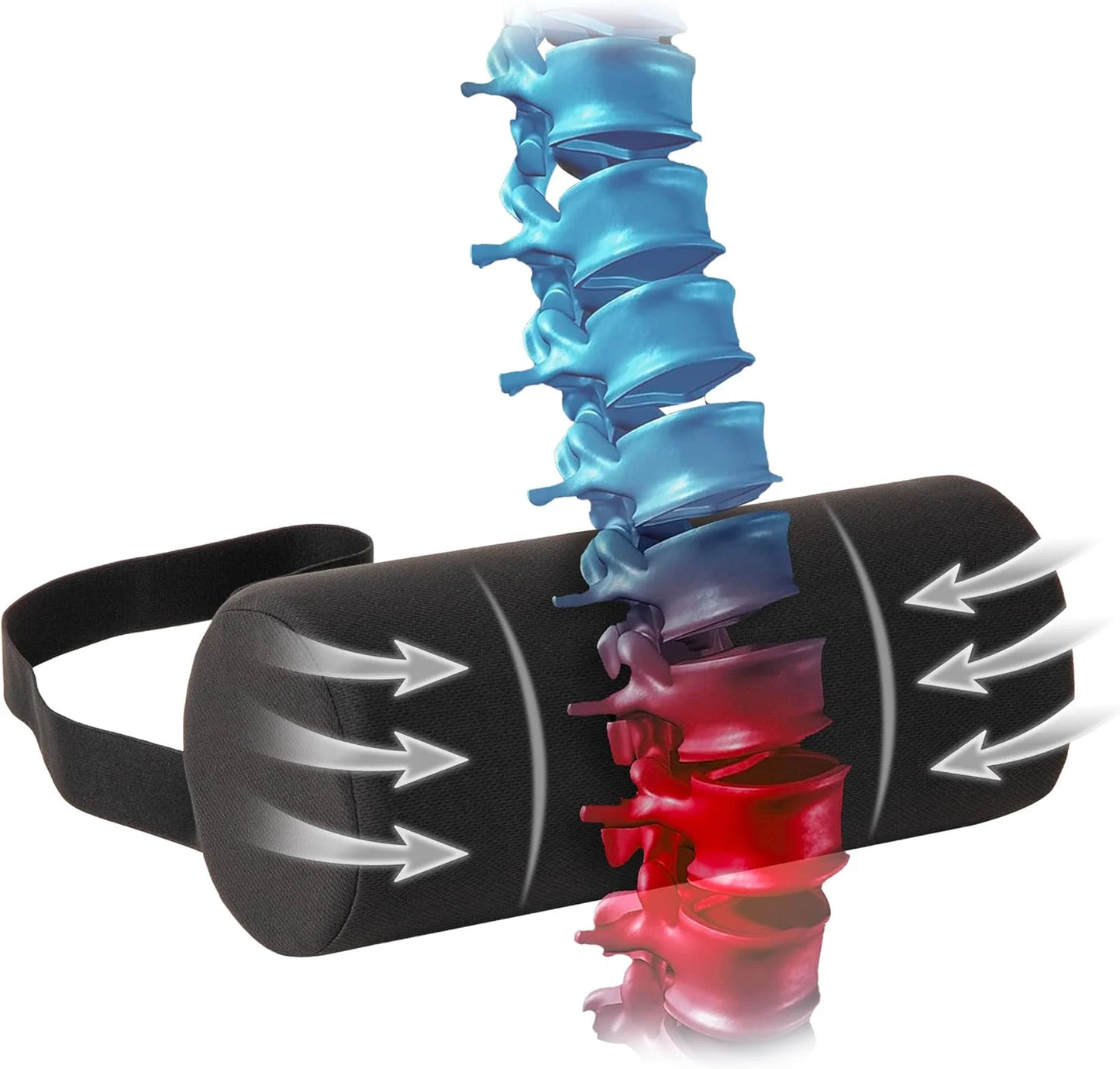 Ergonomic Memory Foam Lumbar Support Cushion