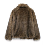 Elegant Faux Fur Oversized Coat