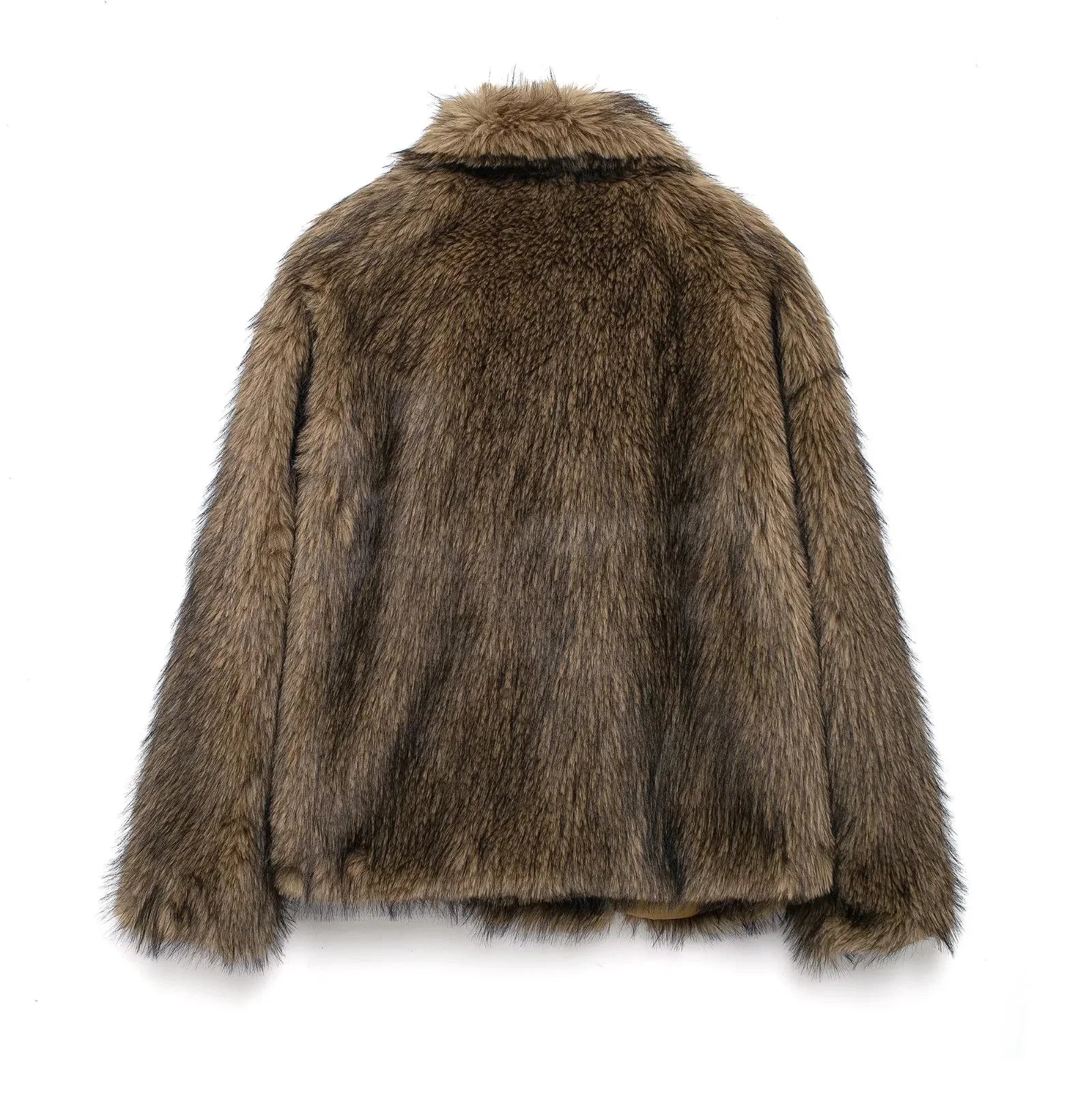 Elegant Faux Fur Oversized Coat