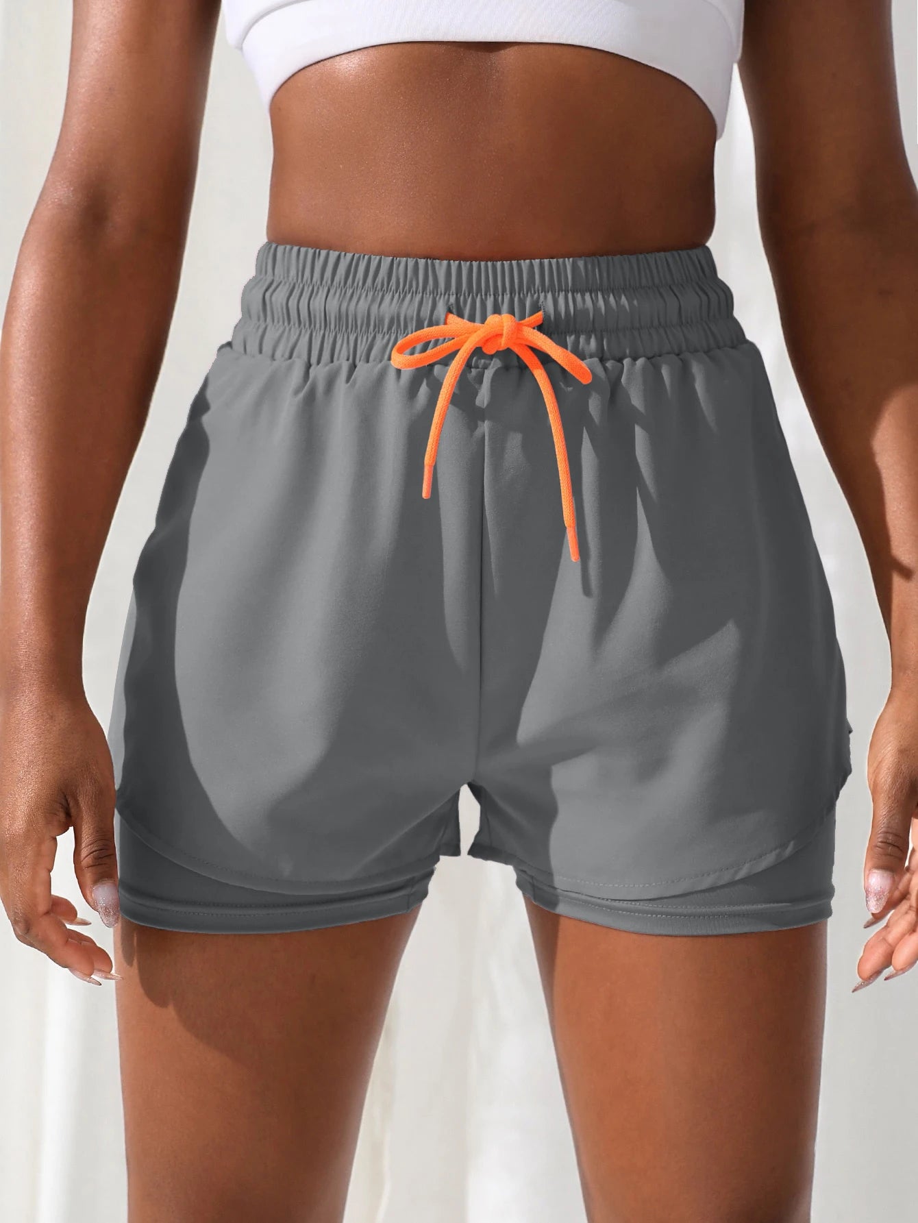 Women's High Rise 2-in-1 Running & Yoga Shorts