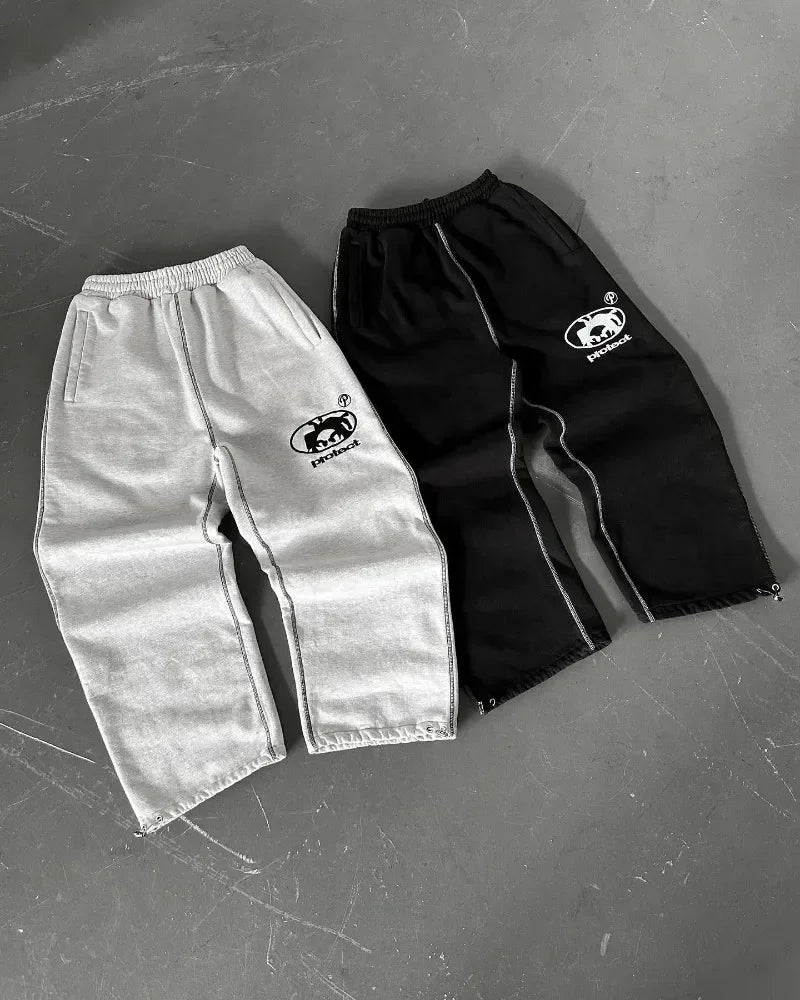 Men's Wide-Leg Cargo Pants | Relaxed Streetwear
