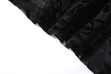 Black V-Neck Asymmetric Maxi Dress