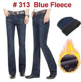 Men's Mid-Rise Flare Jeans | Slim Fit Denim Trousers