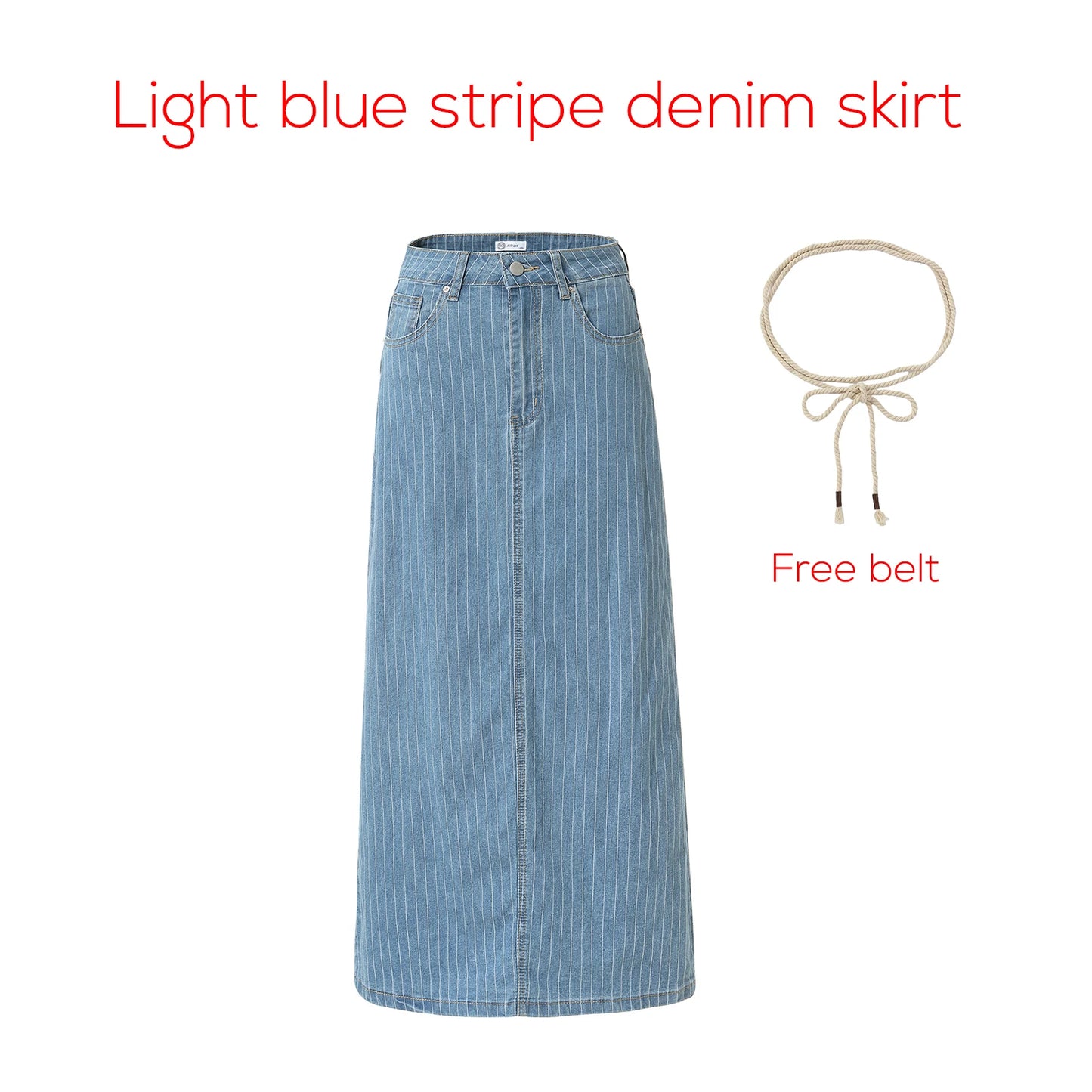 Women's Cotton Denim Midi Skirt | Spring 2026