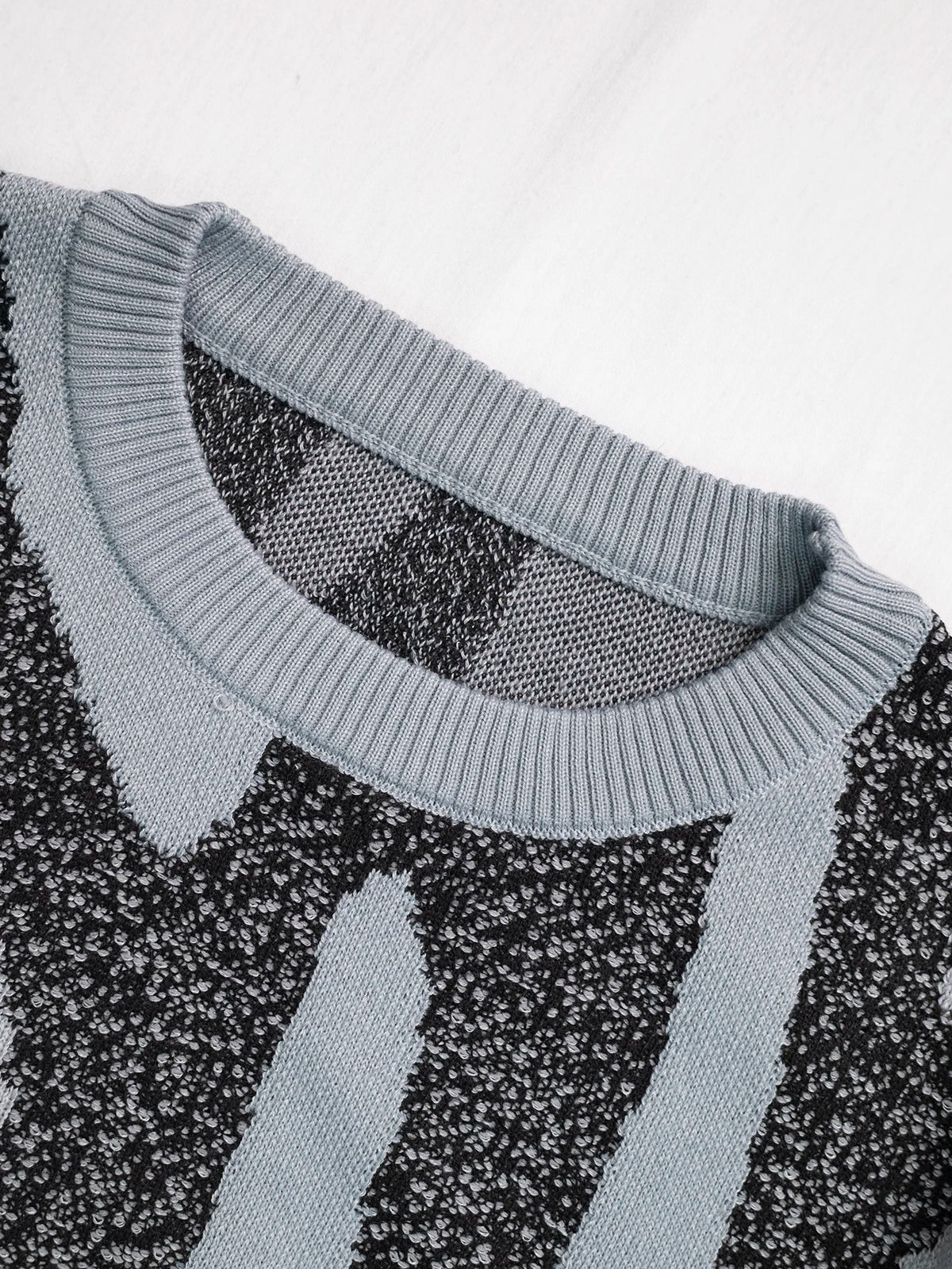 Men's Graffiti Jacquard Crew Neck Knit Sweater