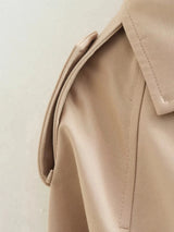 Belted Cropped Trench Jacket