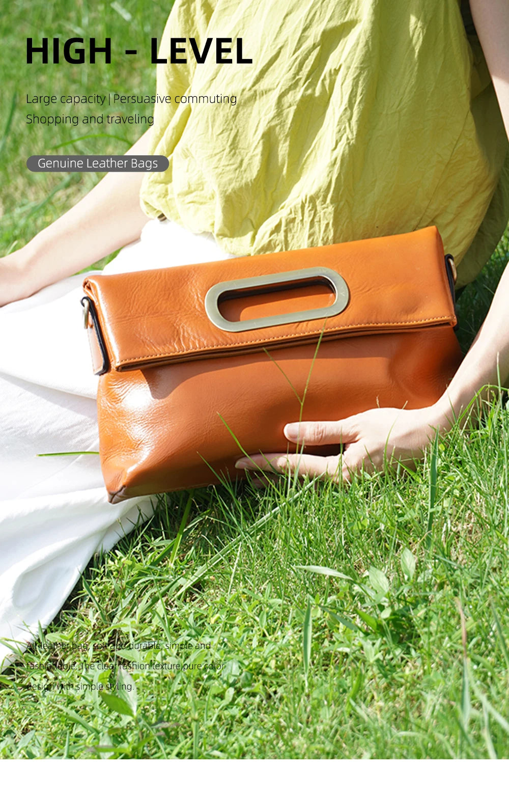 Zency Vintage Genuine Leather Handbag for Women Large Capacity Brown Crossbody Designer Shoulder Bag 2026 Summer Beige Sac Bolsa