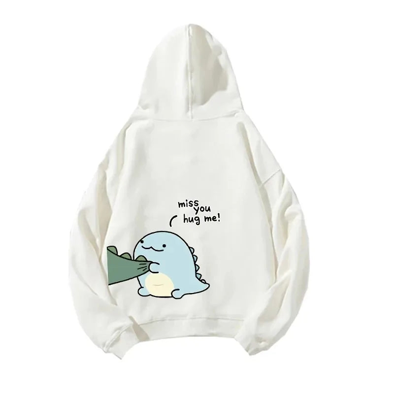 Men’s Dinosaur Print Fleece Hoodie