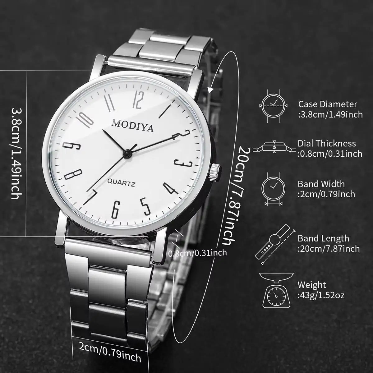 Fashion Men Business Watches Casual Analog Quartz Watch Men's Wristwatch Reloj Hombre（Without Box）