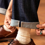 Vintage High-Rise Selvedge Denim Jeans for Men | 14oz