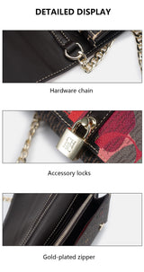 CH Women Crossbody Bag Floral Print Chain Shoulder Bag Fashion Designer Flap Bag Luxury PU Leather Purse For Daily Use