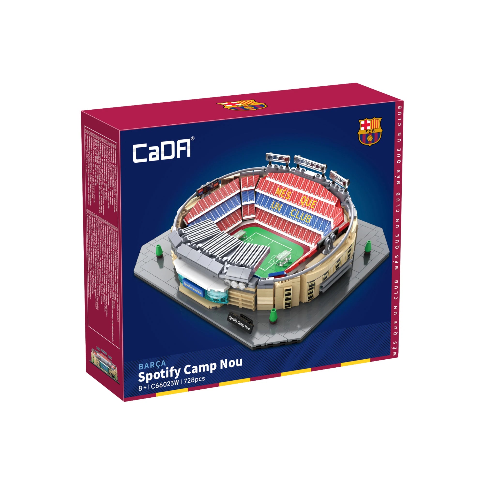 CaDA Camp Nou (Barcelona FC) Stadium Building Block Set / 728 Pieces / Collector's Item for Football Fans & Block Enthusiasts