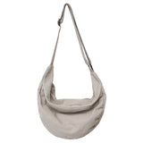 Solid Color Canvas Female Crossbody Bags For Women Large Capacity Shopping Messenger Bag Student Shoulder Bag Unisex School Bag