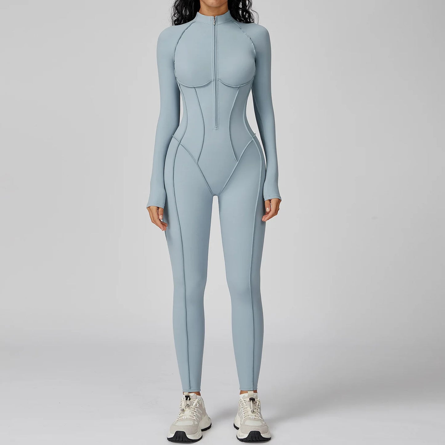 Long-Sleeved Performance Yoga Bodysuit