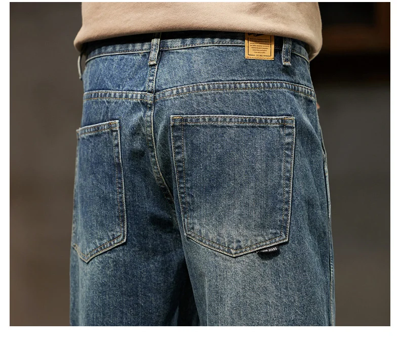 Men's Retro Loose Denim Harem Pants | Harajuku Style