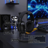 ATTACK SHARK L80PRO Wireless Gaming Headset 2.4G Bluetooth Wired 203g Ultra-Light Dual Mic 40mm Driver Low Latency Headphone